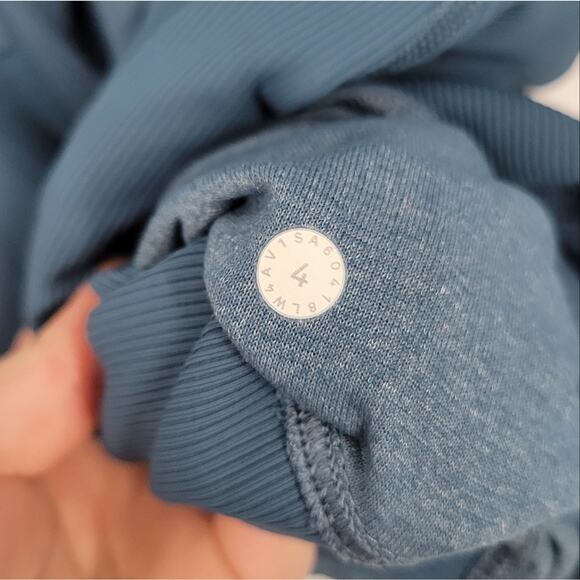 Lululemon Petrol Blue Rib Sleeve Dance Studio Jacket 4 - Picture 15 of 16